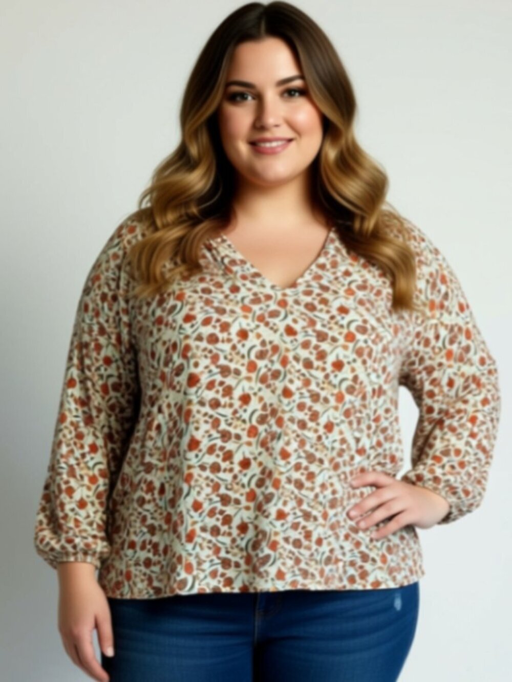 Old Navy Floral Women's Top, Floral Size 3XL (E17)